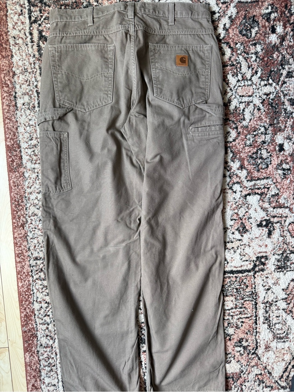 Vintage Carhartt Men's Brown Work Carpenter Pants 34 x 32